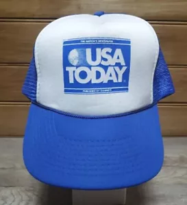 Cappello da camionista vintage USA TODAY rete / schiuma Snapback Designer Pro usato GC - Foto 1 di 9