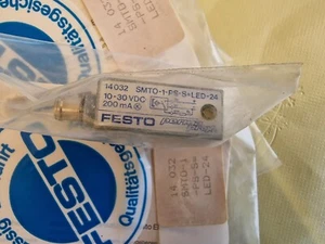 4 Festo Näherungsschalter SMTO-1-PS-S-LED-24 14032 und Anschlusskabel 15240 OVP - Bild 1 von 6