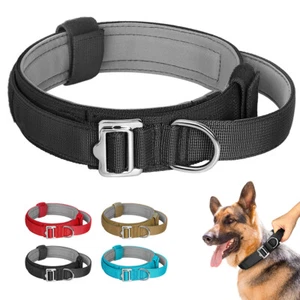 Duarable Tactical Dog Collar German Shepard For Walking Training Control Handle - Bild 1 von 18
