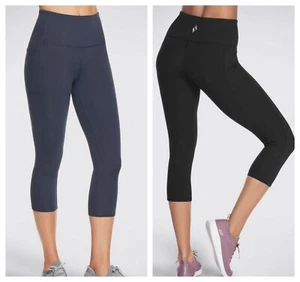 NWT Skechers Go Flex HW Capri Leggings with Side Pockets, #1580118 - Picture 1 of 14