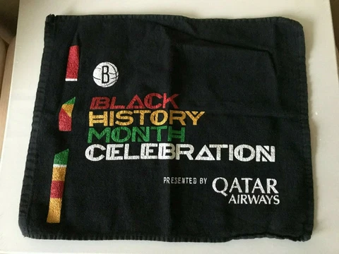 NBA Basketball Brooklyn Nets Towel Black History Month 2020 Cover