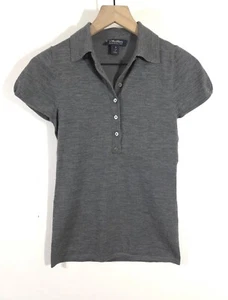 'S Max Mara Wool Cap Sleeve Knit Polo Shirt Gray Only For Japan Market Size S - Picture 1 of 13