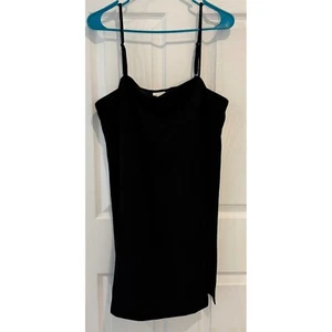 H&M Black Cami Dress Sleeveless Mini Casual Party LBD Medium - Picture 1 of 6