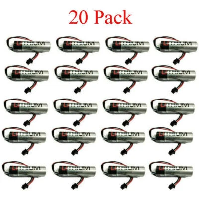 20pcs for TOSHIBA ER6V 3.6V ER6VC119B ER6VC119A 3.6V PLC Battery with Black Plug - Image 1 of 4