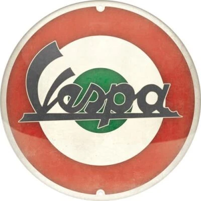 Nostalgic-Art - Blechschild 35 cm Rund - Vespa – Logo Italian