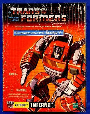 TRANSFORMERS COMMEMORATIVE REISSUE INFERNO FIRE TRUCK 2003 SEALED - Image 1 of 3