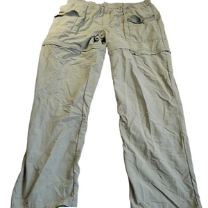 Sportif Pants Mens Green Convertible Cargo Lightweight Fishing Stretch - Picture 1 of 8