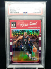 2016-17 Panini Donruss Optic Purple Holo Chris Paul #25 PSA 10 Suns Clippers 