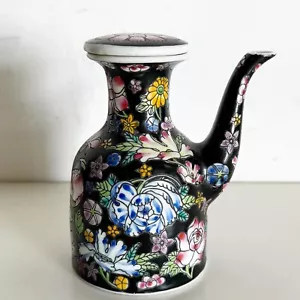 Pentola da tè vintage cinese dipinta a mano/piccola brocca - Foto 1 di 5