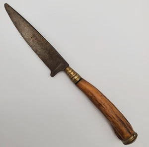 Original Antique German Boker Hunting Knife bone Blade hanger chain Tree WW1 WWI - Picture 1 of 24