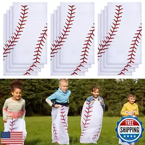 Cindeer 12 Pcs Potato Sack Race Bags Sports Themed Potato Race Jumping Bags 4 - Picture 1 of 5