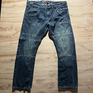 Request Jeans Wide Leg Denim Jeans Sz 42x32 Streetwear Skate Baggy Punk Y2K Jnko - Picture 1 of 7