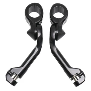 For Harley Touring - Foot Pegs Pedal Long Mount Bracket Clamp 1-1/4" Highway Bar - Picture 1 of 6