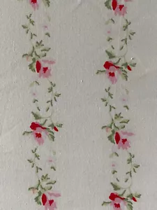 RACHEL ASHWELL SHABBY CHIC DITSY TRAILS ROSE COTTON DUVET SHEET FABRIC 112” WIDE - Picture 1 of 3
