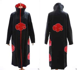 N-01 Naruto Akatsuki Itachi Pain Tobi abrigo capa disfraz cosplay negro rojo - Imagen 1 de 11