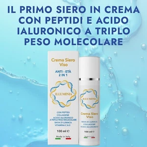 Crema Viso Antirughe Donna AntiAge Acido Ialuronico Collagene e bava di lumaca - Foto 1 di 6