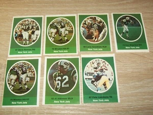 1972 SUNOCO NFL FOOTBALL STAMPS New York Jets (7) Maynard HOF - Picture 1 of 1