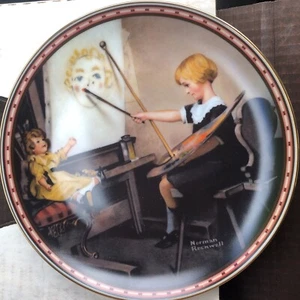 Norman Rockwell Serious Business A Mind Of Her Own Collector Plate Series - Picture 1 of 6