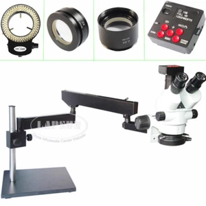 3.5-90X Simul-focal Trinocular Stereo Microscope 1080P HD HDMI Digital Camera AU - Picture 1 of 5