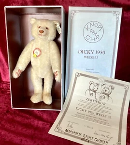 STEIFF TEDDY DICKY * OVP + ZERTIFIKAT * TEDDYBÄR * BÄR - Bild 1 von 10