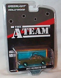 Plymouth Fury 1977 A-Team Military Police Greenlight 1:64 New 44865A Green base - Picture 1 of 2