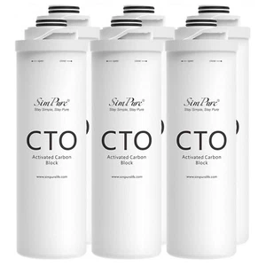 SimPure T1-400UV Reverse Osmosis Water Filter CTO Cartridges Replacement 1-6Pack - Picture 1 of 14