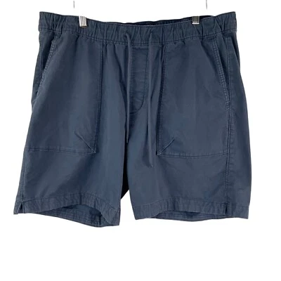 Abercrombie & Fitch Pantalones Cortos Informales Elásticos Azul Cintura Elástica Cordón Talla XL Foto 1 de 4