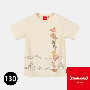 Nintendo TOKYO Official Super Mario Family Life A T-shirts 130cm Japan F/S - Picture 1 of 4