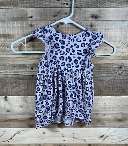 Vestido sin mangas Cat & Jack rosa con estampado de leopardo para niñas (3T) manga volantes - Imagen 1 de 3
