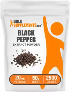 BulkSupplements Black Pepper Extract Powder - 20mg per Serving - Picture 1 of 14