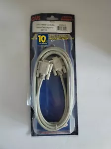 Kentek 10 ft DB9 Serial Cable Extension Female to Female - Picture 1 of 3
