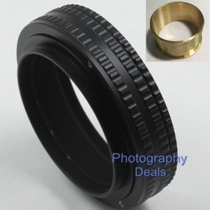 Brass M58 to M58 17mm-31mm Adjustable Focusing Helicoid Adapter Extension Tube