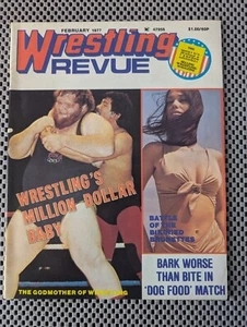 Wrestling Revue Magazine February 1977 Battle of the Bikinied Brunettes - Picture 1 of 6