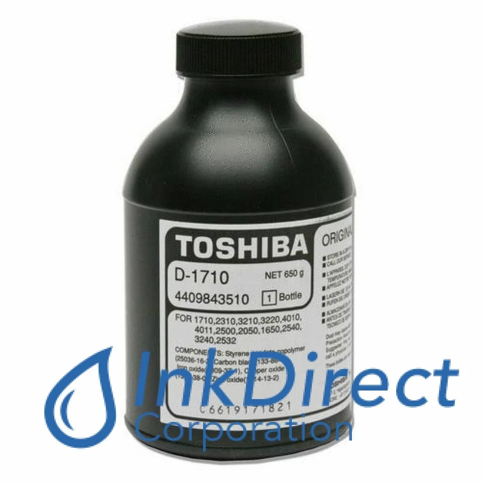1 Botella - Genuino Toshiba D1710 D-1710 Desarrollador Negro BD 1610 1650 1710 2050 2 Foto 1 de 1