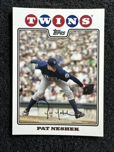 PAT NESHEK #618 2008 Topps Béisbol Cantidad Minnesota Twins - Imagen 1 de 2
