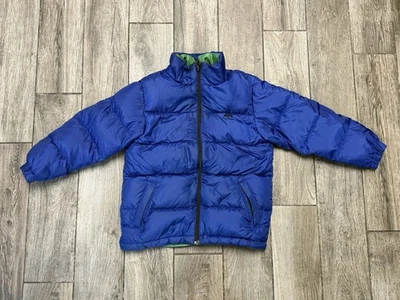 Chaqueta reversible LL Bean Mountain clásica acolchada vintage niños grande Foto 1 de 4
