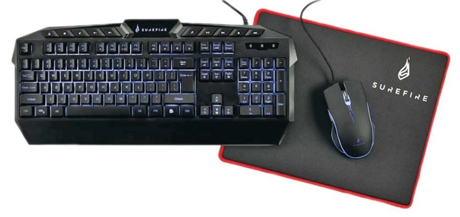 SUREFIRE - Kingpin RGB Gaming Keyboard Mouse & Mat Combo, US Layout - Image 1 of 1