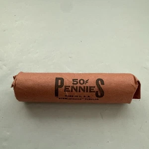 Circulated Roll 1964 -1975 Lincoln Penny Rare ! #1 - Picture 1 of 16