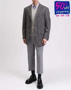 RRP€790 RAFFAELE CARUSO Cashmere & Wool Blazer Jacket IT54 US44 2XL Notch Lapel  - Picture 1 of 9