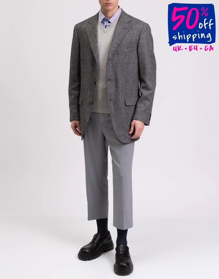 RRP€790 RAFFAELE CARUSO Cashmere & Wool Blazer Jacket IT54 US44 2XL Notch Lapel  - Image 1 of 4