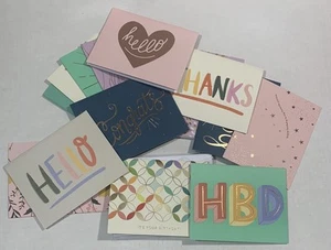 Juego de tarjetas Erin Condren 16 piezas - Gracias, Hola, Cumpleaños - Papelería - NUEVO - Imagen 1 de 6