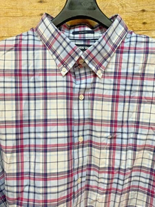 LAND'S END BUTTON DOWN HEMD HERREN 3XLT 19-19,5 LS KARIERT BLAU ROT WEISS🔥NEU OHNE ETIKETT🔥 - Bild 1 von 9