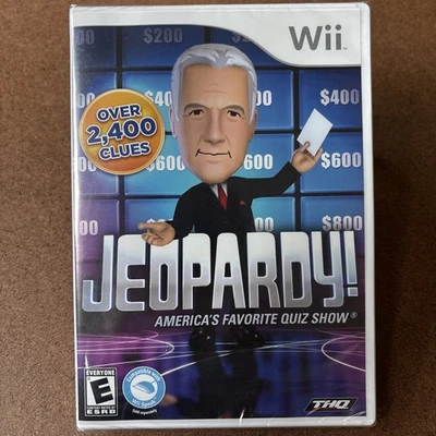 Jeopardy (Nintendo Wii, 2010) Video Game Brand New Factory Sealed Alex Trebek - Image 1 of 4