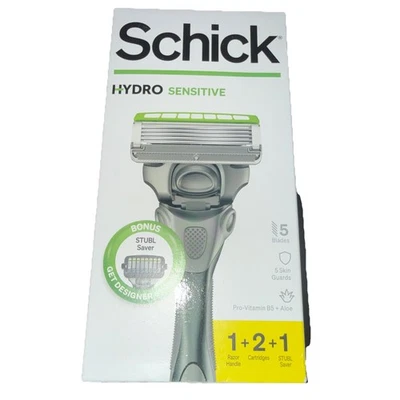 Mango de afeitar SCHICK HYDRO SENSIBLE 5 hojas y 2 cartuchos por paquete, Foto 1 de 3