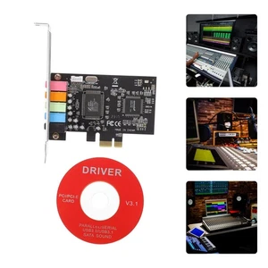 PC Audio Card PCIe Sound Soundkartenerweiterungskarte Audiokarte Auf 5.1 - Bild 1 von 12