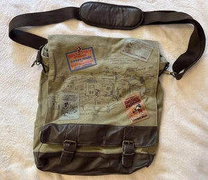 Rare Disney Parks Vintage Style Canvas Shoulder Bag Backpack 1930’s Mickey Mouse - Picture 1 of 20