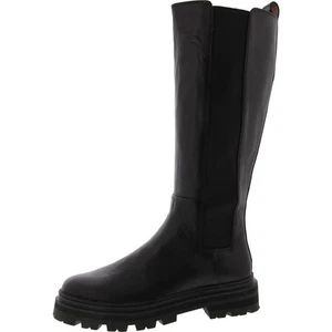 Madewell Womens Black Leather Knee-High Boots 7.5 Medium (B,M) BHFO 5450 - Picture 1 of 3