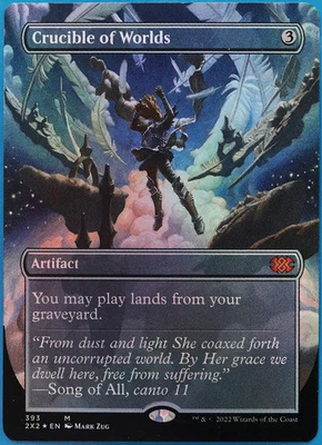 Crucible of Worlds (Borderless) FOIL Double Masters 2022 NM (507937) ABUGames - Image 1 of 2