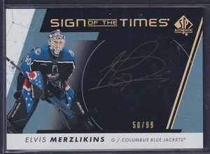 ELVIS MERZLIKINS - 2022 SP Auténtico Sign of the Times Negro #SOTT-EM, /99 - Imagen 1 de 1