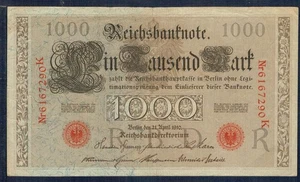Deutschland - 1.000 Marken 1910 Stempelglanz - - Bild 1 von 2